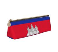 FFCVZAA Cambodia Flag Print Convenience Pencil Case Pen Pouch School College Office Boys Girls Study Supplies