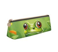 FFCVZAA Cartoon Frog 1 Print Convenience Pencil Case Pen Pouch School College Office Boys Girls Study Supplies