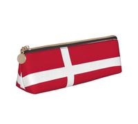 FFCVZAA Danish Flag Print Convenience Pencil Case Pen Pouch School College Office Boys Girls Study Supplies
