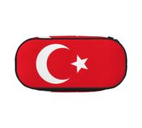 FFCVZAA Flag of Turkey Print Fashionable Pencil Case Travel Makeup Bag School Student Essentials Toiletry Pouch