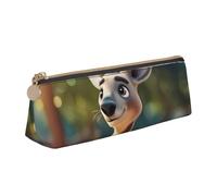 FFCVZAA Funny Cartoon Kangaroo Zoo (2) Print Convenience Pencil Case Pen Pouch School College Office Boys Girls Study Supplies