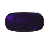 FFCVZAA Galaxy Starry Space Purple Starry Print Fashionable Pencil Case Travel Makeup Bag School Student Essentials Toiletry Pouch