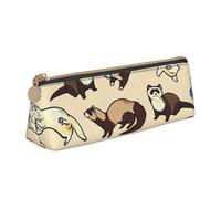 FFCVZAA Hairy Ferret Print Convenience Pencil Case Pen Pouch School College Office Boys Girls Study Supplies