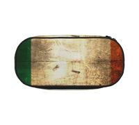 FFCVZAA Irish Flag Print Fashionable Pencil Case Travel Makeup Bag School Student Essentials Toiletry Pouch