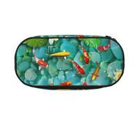 FFCVZAA Japanese Pretty Koi Fish Print Fashionable Pencil Case Travel Makeup Bag School Student Essentials Toiletry Pouch