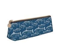 FFCVZAA Ocean Fishes Print Convenience Pencil Case Pen Pouch School College Office Boys Girls Study Supplies