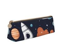 FFCVZAA Rocket in Space Print Convenience Pencil Case Pen Pouch School College Office Boys Girls Study Supplies