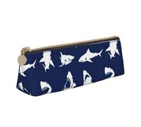 FFCVZAA Shark Pattern with Various Gestures Print Convenience Pencil Case Pen Pouch School College Office Boys Girls Study Supplies