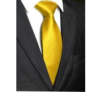 FFDHWU 1 Men'S Solid Color Tie And 1 Bow Tie, Business Formal Wear Design, Wedding Banquet Accessories, Classic Fashion Style, Ele Etiquette Essential (Yellow).