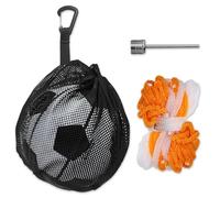 FFDHWU 1 Piece of Ball Bag with Hanging Buckle and 1 Piece of Mesh Bag, with 1 Piece of Air Needle, Ball Storage Bag, Mesh Storage Bag, Portable Ball Bag