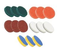 FFDHWU 15-Piece Cleaning Brush Pads, Multifunctional Cleaning Brush, Electric Cleaning Brush Replacement, Cleaning Tools, Kitchen Supplies