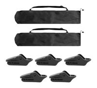 FFDHWU 2-Piece Camping Chair Storage Bag And 5-Piece Tent Windproof Clip, Portable Drawstring Storage Bag, Foldable Multifunctional Storage Bag, Outdoor Camping Equipment