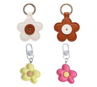 FFDHWU 2 Pieces Flower Magnetic Hat Clips, 2 Pieces Glue Flower Keychains, Magnetic Backpack Clips, Travel Hat Clips, Portable Storage Clips, Women's Travel Accessories