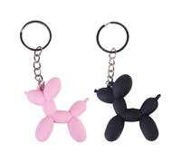 FFDHWU 2 Pieces Of Balloon Puppy Keychains, Three-Dimensional Dog Keychains, Creative Keychains, Cartoon Key Accessories, Cute Bag Charms