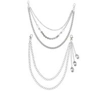 FFDHWU 2 Pieces of Double-Layer Metal Trouser Chains, Fashion Accessories, Simple Personalized Accessories, Trousers Accessories, Punk Style Accessories