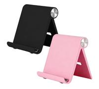 FFDHWU 2 Pieces Of Mobile Phone Desktop Stand, Portable And Foldable, Non-Slip Support At The Bottom, Suitable For Mobile Phones And Tablets.
