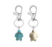 FFDHWU 2 Pieces Of Turtle Pendants, Creative Animal Pendants, Turtle Pendant Keychain, Cute Turtle Keychain, Interesting Bag Charms