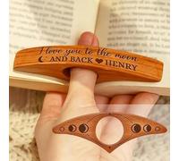FFDHWU 2 Pieces Of Wooden Thumb Book Page Holder, Creative Reading Bookmark Holder, Reading Book Accessories For Lovers, Personalized Birthday Gifts.