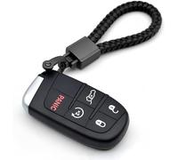 FFDHWU 2 Pieces Of Woven Leather Keychain, D-Ring Design, Durable And Strong, Multifunctional Auto Parts, Fashionable Mini Leather Rope.