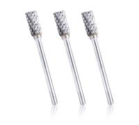 FFDHWU 3 Pieces Of Rotary File Cylindrical Ball, Multi-Function Metal Double-Slot Tool, Grinding And Polishing Drill Bit, Engraving Tool.