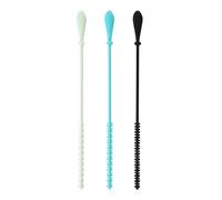 FFDHWU 3 Pieces Silicone Straw Brush, Long Handle Cleaning Brush, Straw Brush, Kitchen Cleaning Tools, Crevice Cleaning Brush