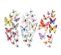 FFDHWU 36 Simulated Three-Dimensional Butterflies, Butterfly Decoration, 3D Butterflies On The Wall, Butterfly Decoration With Clips, Room Decoration, Decorative Window Stickers