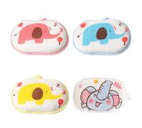 FFDHWU 4 Pieces Elephant Pattern Bath Towels, Sponge Bath Towels, Children'S Bath Towels, Children'S Bath Products, Soft Bath Towels