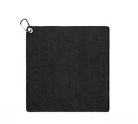 FFDHWU 4 Pieces Of Golf Towels, Clean Golf Equipment, Black With Hanging Buckle, Practical And Portable Quick-Drying Towels.