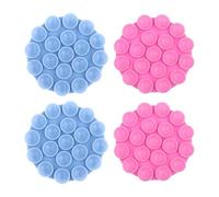 FFDHWU 4 Pieces Round Suction Cups For Cell Phones, Silicone Cell Phone Holders, Suction Cups For Cell Phone Holders, Suction Cups For Electronic Devices, Multifunctional Suction Cups