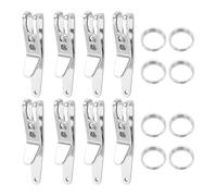 FFDHWU 8 Pieces Key Quick Release Clip, Belt Clip Keychain, Tactical Key Clip, Multifunctional Keychain, Carabiner Quick Release Equipment