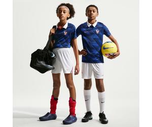 FFF 2026 Stadium Home Big Kids' Nike Dri-FIT Football Replica Shorts - White - Polyester S