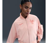 FFF Essential Women's Nike Football Oversized Bomber - Pink - Polyester M (UK 12-14)