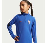FFF Strike Older Kids' Nike Dri-FIT Football Drill Top - Blue - Polyester/Elastane L