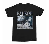 fffresttv Falkor The Neverending Story Retro 80s Movie t-Shirt Black M