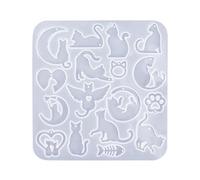 ffgguuiic Creative Pendant Molds Earrings Silicone Mold Cats Shape Daily Wear Jewelry Molds Silicone Texture for Jewelry