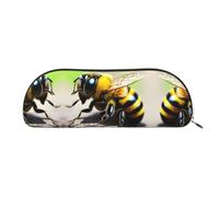 FFGhjk Cute little bee Printed portable pencil case, easy to carry around, perfect for office use
