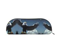 FFGhjk Eagle under the stars Printed portable pencil case, easy to carry around, perfect for office use