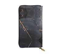 FFGhjk Enchanted Plant Leaves Patterned leather long wallet with zipper compartment for women. Checkbook and credit card holder.