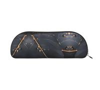 FFGhjk Enchanted Plant Leaves Printed portable pencil case, easy to carry around, perfect for office use