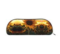 FFGhjk Farm Sunflower Printed portable pencil case, easy to carry around, perfect for office use