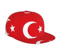 FFGhjk Flag of Turkey Printed Baseball caps Breathable Quick-Drying Baseball caps Flat Brim Sun Hats Black