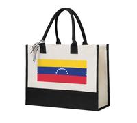 FFGhjk Flag of Venezuela Printed Canvas Gift Bag - Fashionable Beach Tote Bag for Wedding Guest Gifts, Shopping, Beach Vacation