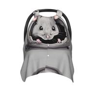 FFGhjk Grey Rat Printed Baby car seat Sunshade, Full Blackout seat Cover, Newborn Travel Protective Cover