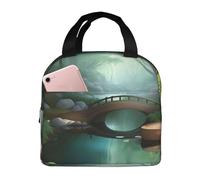 FFGhjk Little Bridge in the East Printed Lunch Bag - Suitable for Women, Nurses, Beach, Travel, Pool and Picnic Cooler Handheld Insulated Lunch Bag,