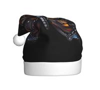 FFGhjk Mystery Butterfly Printed Christmas hat, suitable for New Year celebration, party, gathering and winter decoration