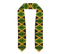 FFGhjk Old Jamaican Flag Patterned ribbon cape for graduation photos or graduation ceremonies.