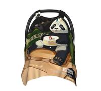 FFGhjk Pandas of Father and Son Printed Baby car seat Sunshade, Full Blackout seat Cover, Newborn Travel Protective Cover