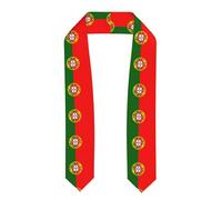 FFGhjk Portuguese flag Patterned ribbon cape for graduation photos or graduation ceremonies.