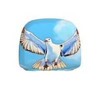 FFGhjk Seagulls in Flight Printed Car Headrest Covers Single Pack - Anti-Stain and Dust Cover for Car/Truck/Vancouver Interiors