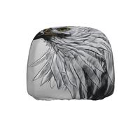 FFGhjk Sketching an Eagle Printed Car Headrest Covers Single Pack - Anti-Stain and Dust Cover for Car/Truck/Vancouver Interiors